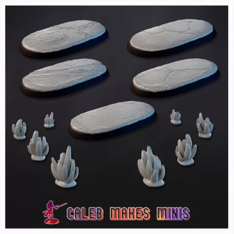 Midland Steppe [PRE-SUPPORTED] | Base & Bits Set by Caleb Makes Minis