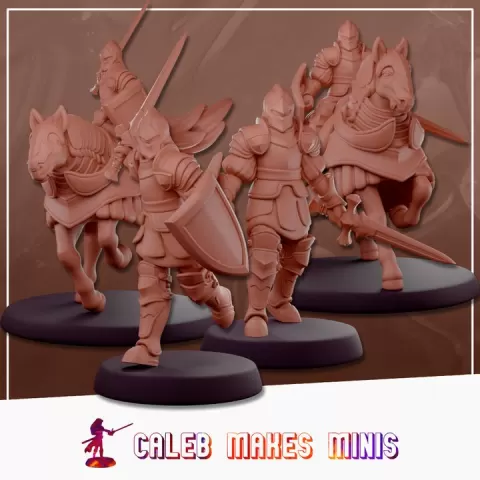 Soldiers - Collection [PRE-SUPPORTED] | Horse Lords of House Byron by Caleb Makes Minis