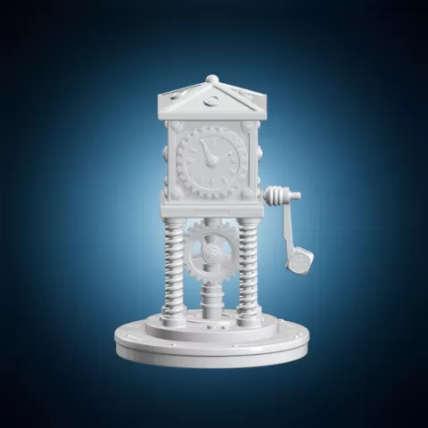 Clockwork Dice Tower 3D Print Model