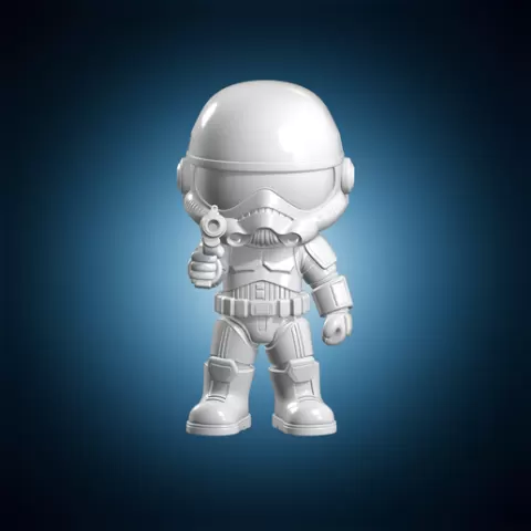 Chibi Stormtrooper 3D Print Model