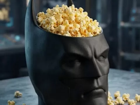 Tigela de pipoca ou doce batman (NO AMS)