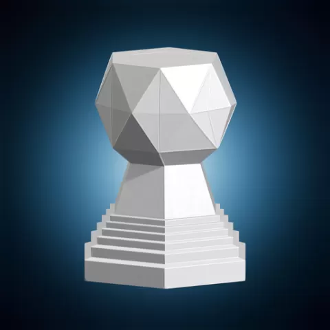 Parametric Angular Tower Dice Tower 3D Print Model