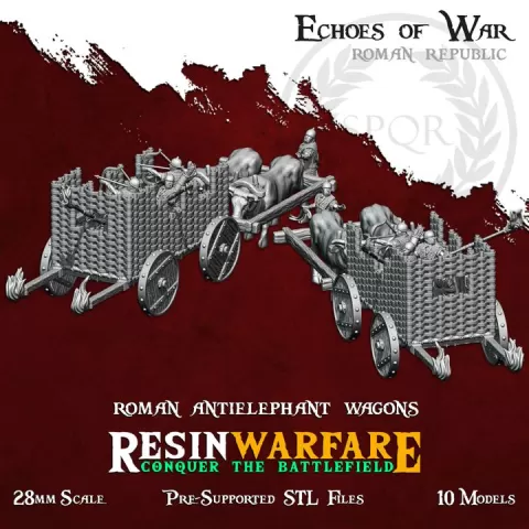 Roman Antielephant Wagon - Echoes of War: Punic Wars by ResinWarfare