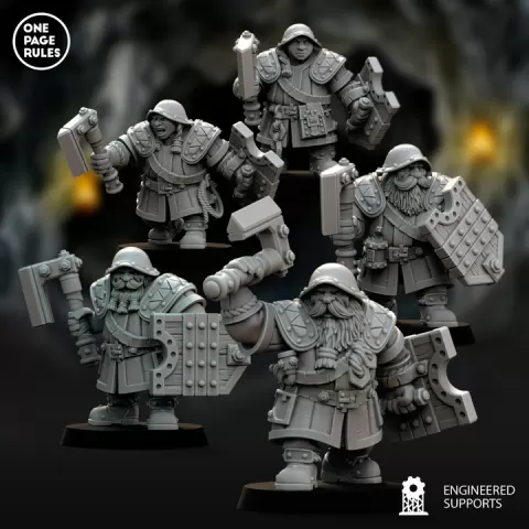 Mountain Warriors - Dwarves by One Page Rules