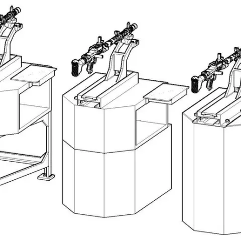 SCHARTENLAFETTE FÜR MG34