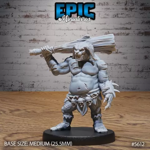 Rabbit Folk Brute / Bunny Warrior / Rodent Tribe / Humanoid Hare Animal / Herbivore Army / Big Jackrabbit by Epic-Miniatures