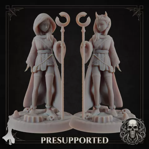 Lyriana – The Exiled Mage (75 mm & 32 mm Figure) [FemaleSculpt] by ChthonianGodsStudio