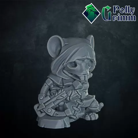 Tales of the 11th Hour. Mousling hero. Undead, skeleton, monster archer ver 2 by PollyGrimm