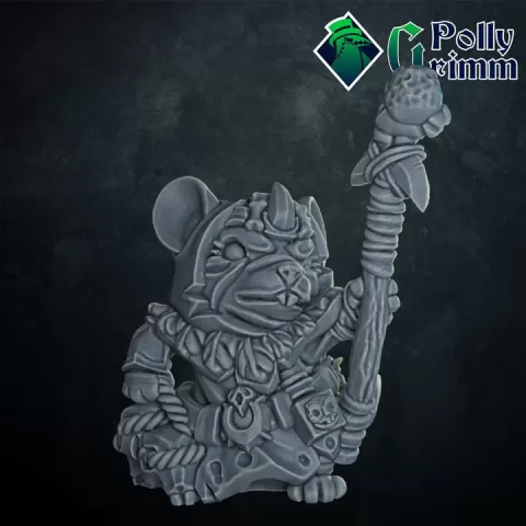 Tales of the 11th Hour. Mousling hero. Necromancer, shaman by PollyGrimm