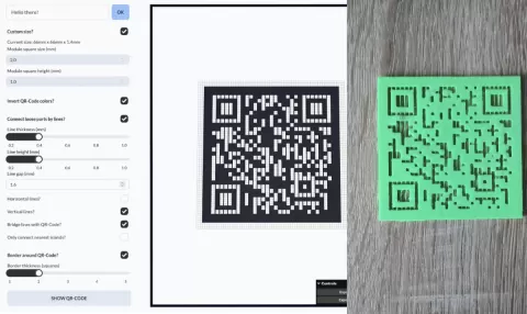3D QR-Code Generator