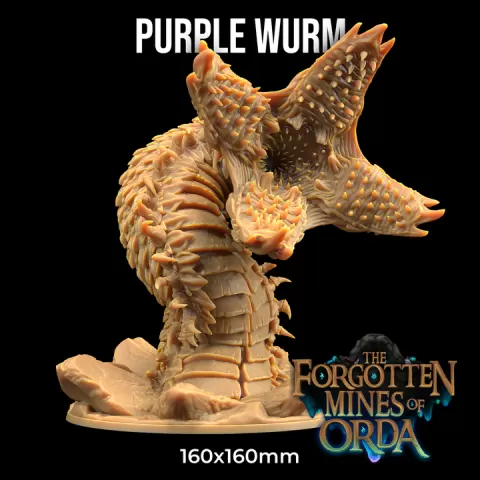 Purple Wurm | PRESUPPORTED | Forgotten Mines of Orda by The Dragon Trappers Lodge