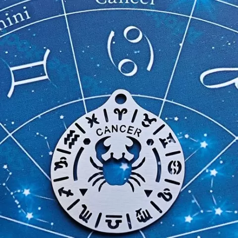 Cancer Zodiac Stencil SVG DXF - Fiber Laser tested 0.07-0.15mm