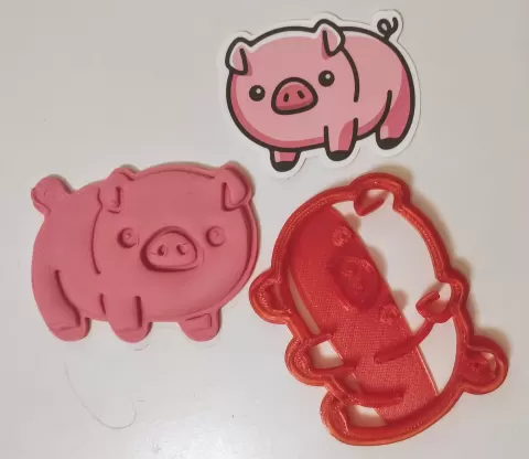 Pig cookie cutter