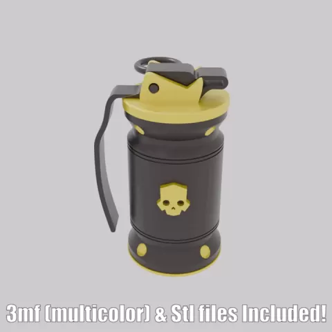 G3 Smoke Grenade / Prop Gadget Fun Military Airsoft Videogame 3d print Stl 3mf by Joshua Elias