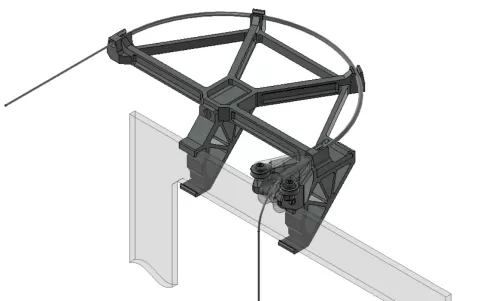 Mk3s Low profile filament guide for IKEA Lack enclosure