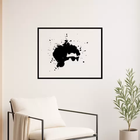 Bob Dylan Bob Dylan Wireless Microphone Wall Art Framed