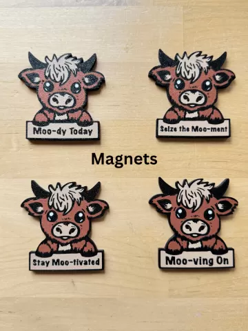 Funny Highland Cow Magnets Highland Cow Fridge Magnet Highland Cow Decor