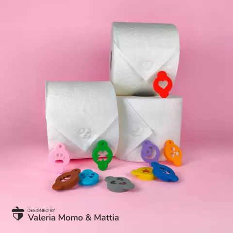 Toilet Paper Stamping Tool Set for Your Bathroom 🚽✨ by Valeria Momo & Mattia