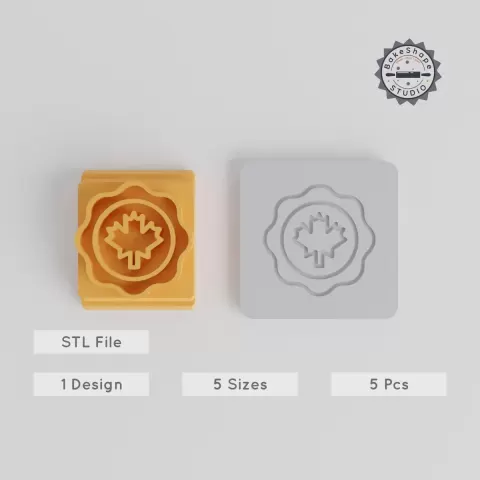 Mirror Stamp Tile Set, 5 Sizes 20-40 mm, Ideal for Clay, Cookies & Fondant Crafting PRODUCT_5527
