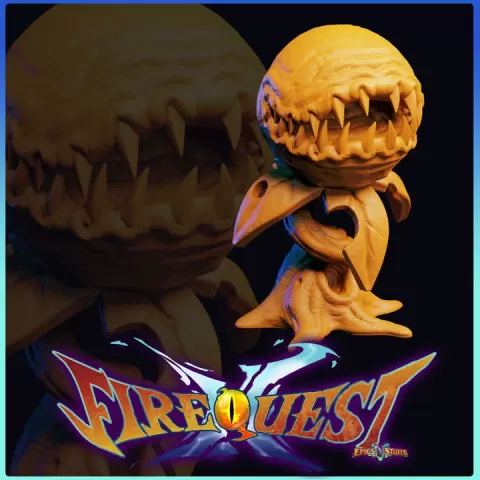Flytrap, Fire Quest II Miniature/Statue - Pre-Supported by Epics N Stuffs