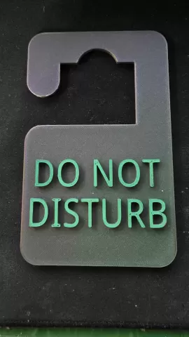 Do Not Disturb Door Hanger