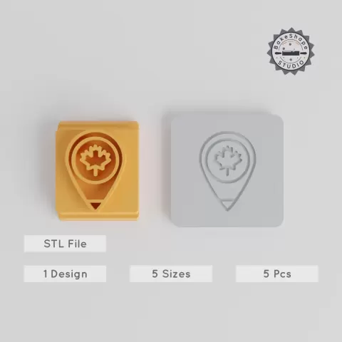 Location Stamp Tile Set, 5 Motif Sizes, Perfect for Clay, Cookies & Fondant PRODUCT_5522