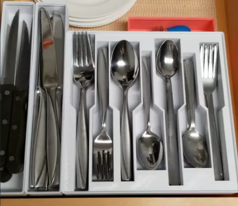 Customized Gridfinity Silverware Holder