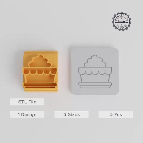 Tart Stamp Tile Set, Includes 5 Motif Sizes 20-40mm, Perfect for Clay, Cookies, Fondant & More PRODUCT_5305