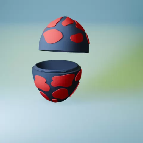 Easter Egg Container | Hidden Storage Egg | Split Egg Box STL