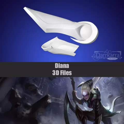 Diana Arms Armor Accessoires League of Legends Fichiers 3D Cosplay