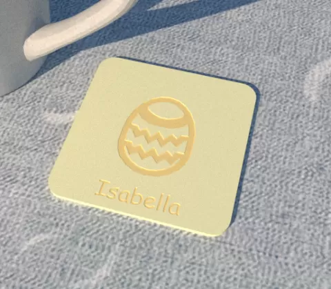 Easter Egg Waves coaster - Isabella