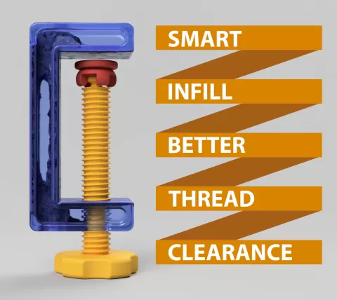 C-Clamp / G-Clamp 01 - 04 (Smart infill, better clearance)