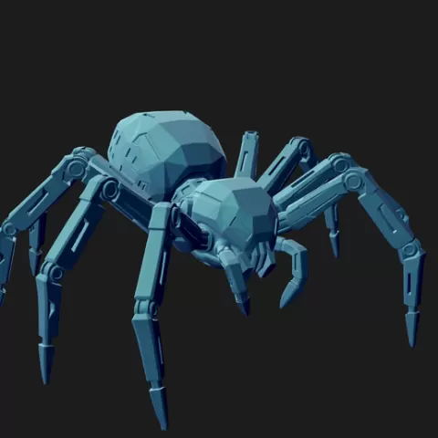 Spider - low poly mechanical