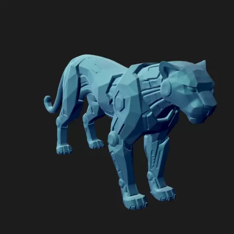 Cheetach - low poly printable model