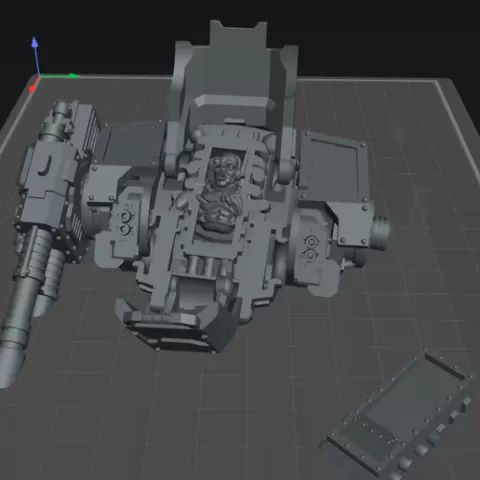 Destroyed Redemptor with Pilot