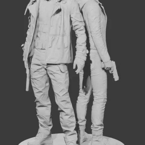 Leon Kennedy y Grace Ashcroft