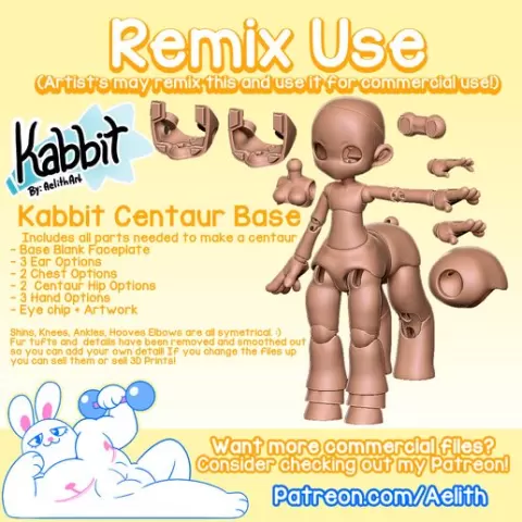 [KABBIT BJD] Centaur Kabbit Base