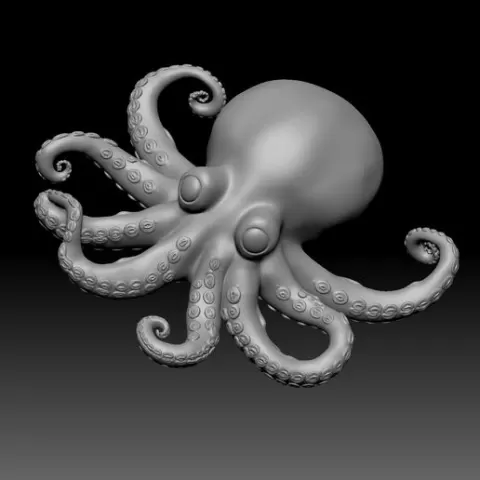 3D model of an octopus designed