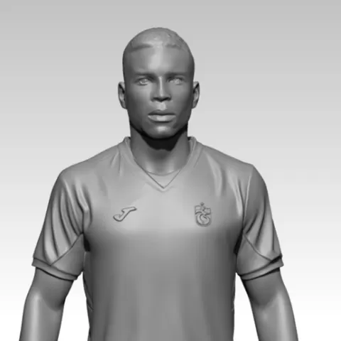Paul Onuachu Trabzonspor Futbolcu 3D Figür STL Model - Detaylı Futbolcu Heykeli