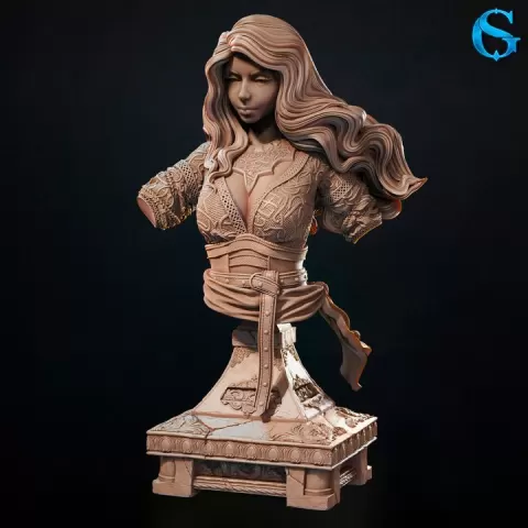 Bust Randomina - Female Human Chaos Sorceress | Pre-Supported by SolGood Fantastic Ladies