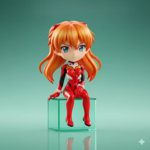 Asuka Shikinami Langley — Evangelion: New Theatrical Edition stl figurine Nice Design manga character anime figurine 3D Model STL File display figurine Perfect for Creative 3D Printing