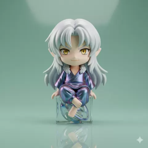 Sesshomaru — Inuyasha anime statue Smooth Design vinyl toy style anime figurine 3D Printable STL Model collectible figurine for Resin and FDM Printers