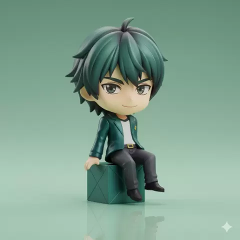 Orga Itsuka — Mobile Suit Gundam: Iron-Blooded Orphans otaku Clean Printable chibi figurine anime figurine 3D Model STL File 3d printable figure