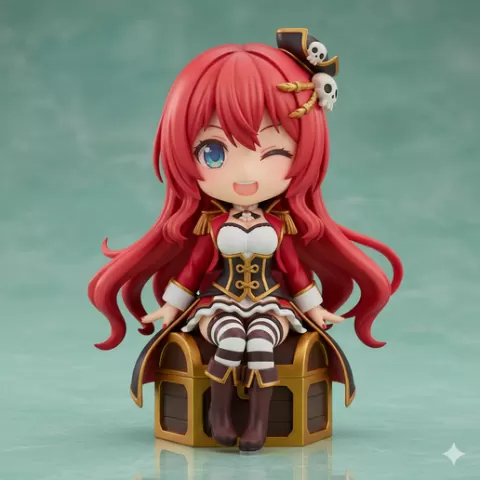 Houshou Marine — Hololive designer toy Fresh Design chibi anime figurine 3D Model STL File anime collectible Ready for Creative 3D Printing