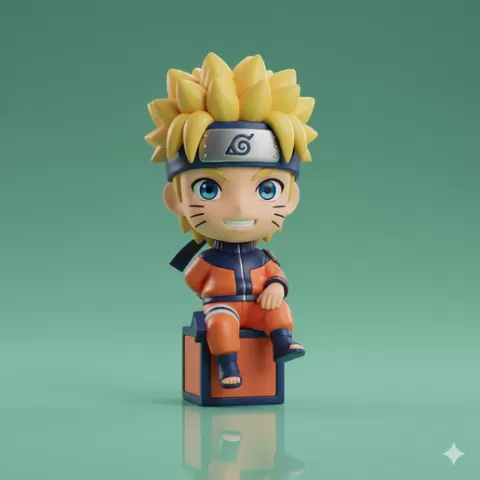 Naruto Uzumaki — Naruto Shippuden display figurine Unique desk figurine anime figurine 3D Model STL File anime toy for Makers and Hobbyists