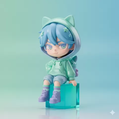 Hirono — Pop Mart Designer Toy stl figurine Detailed Design manga character anime figurine 3D Model STL File chibi figurine for Smooth 3D Printing Results