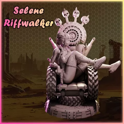 Selene Riffwalker from Ladies of Nuke City by Black Bird Miniatures