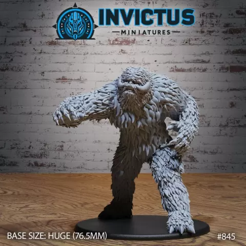Space Yetti Attack / Cosmic Ape / Bigfoot Monster / Galactic Frost Giant / Star Sasquatch / Snow Beast / Sci-Fi Wars Encounter by Epic-Miniatures