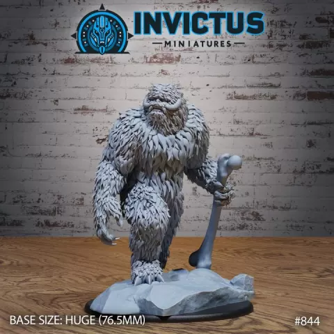 Space Yetti / Cosmic Ape / Bigfoot Monster / Galactic Frost Giant / Star Sasquatch / Snow Beast / Sci-Fi Wars Encounter by Epic-Miniatures