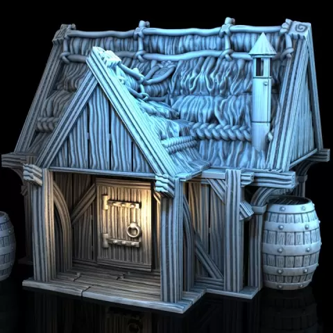 Wine Storage - Medieval Town Set by Adrian